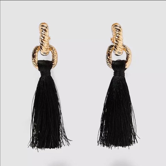 Long drop tassel earrings - Picture 1 of 3
